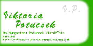 viktoria potucsek business card